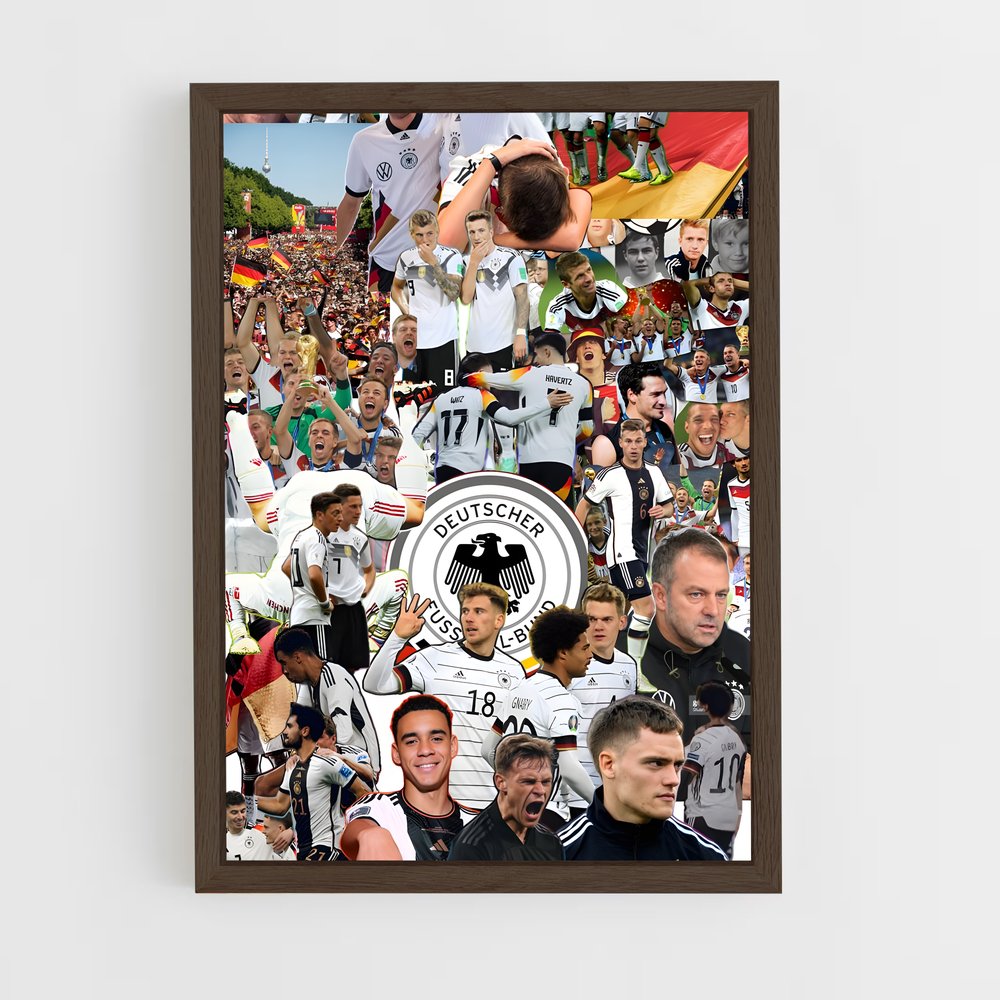 ap-germany national football team-8 cadre Bois foncé