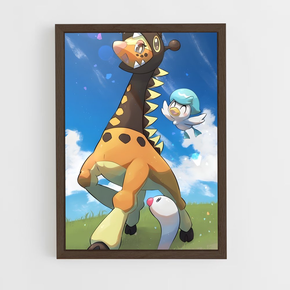 ap-girafarig-2 cadre Bois foncé