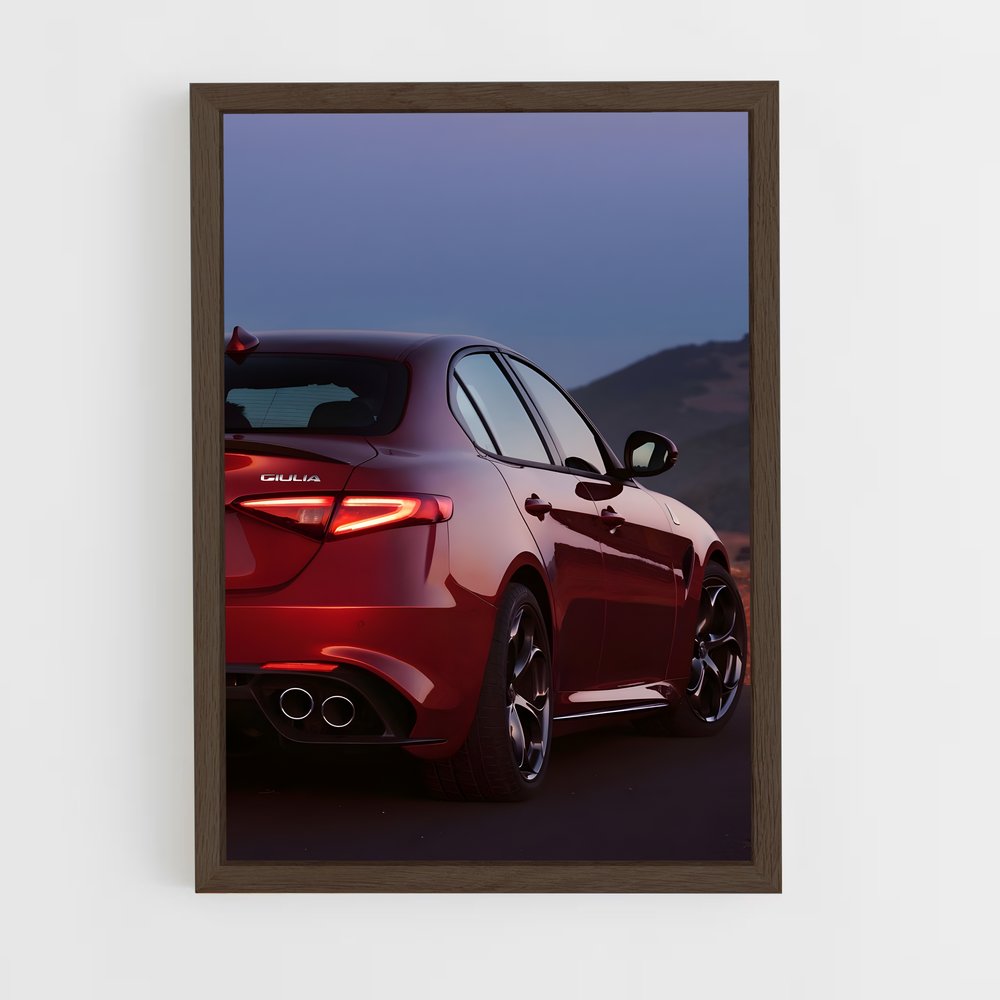 ap-giulia quadrifoglio-9 cadre Bois foncé