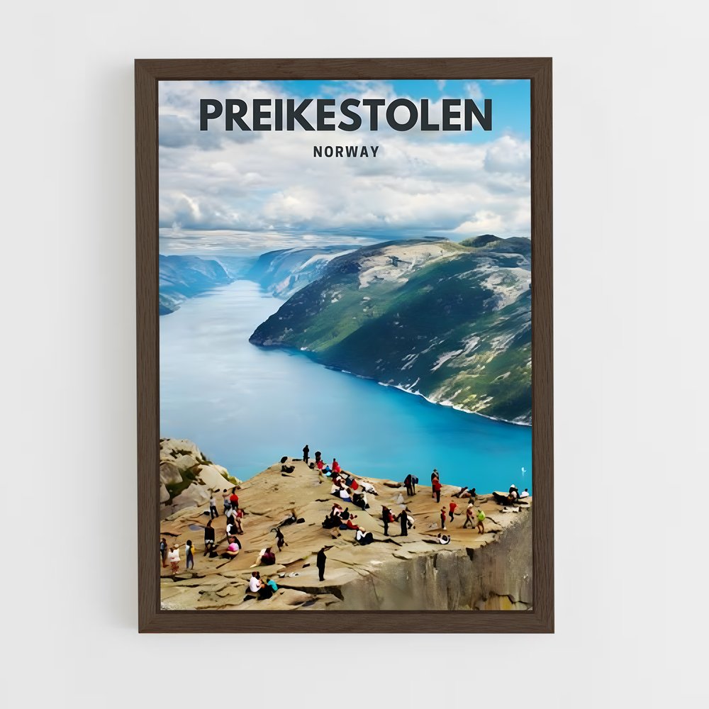 ap-glacial fjord-1 cadre Bois foncé