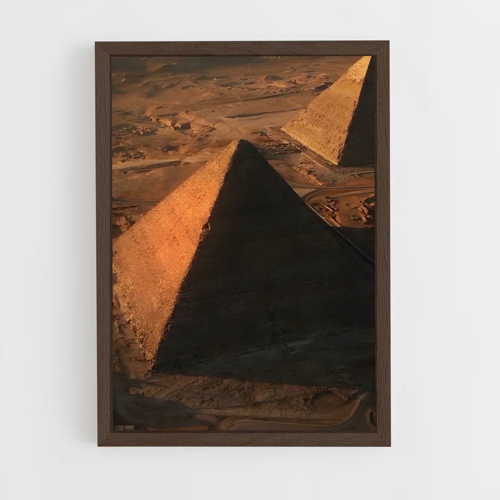ap-great pyramid of giza-6 cadre Bois foncé