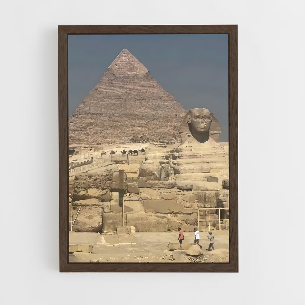 ap-great pyramid of giza-8 cadre Bois foncé