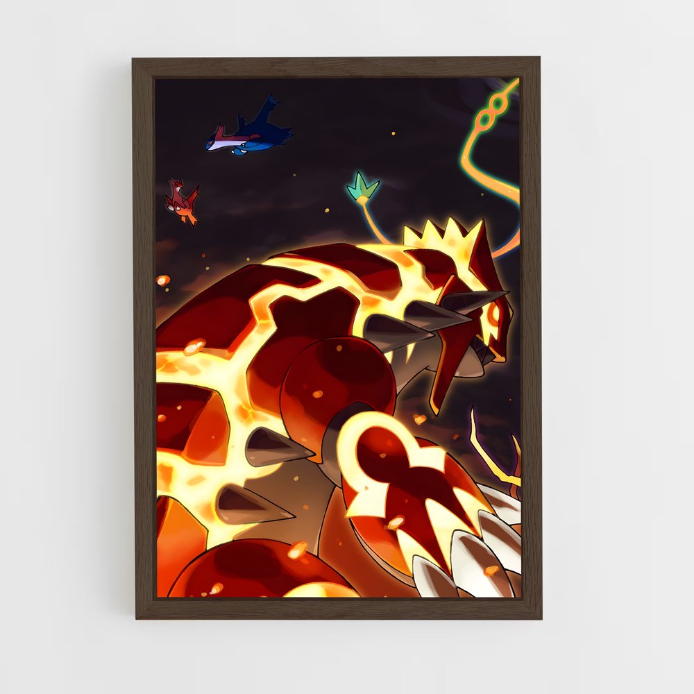 ap-groudon-8 cadre Bois foncé