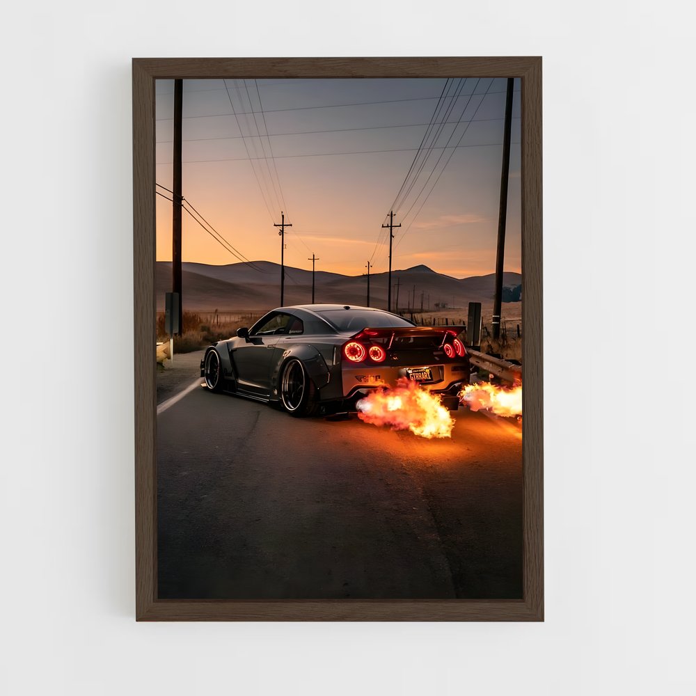 ap-gt-r r35-8 cadre Bois foncé