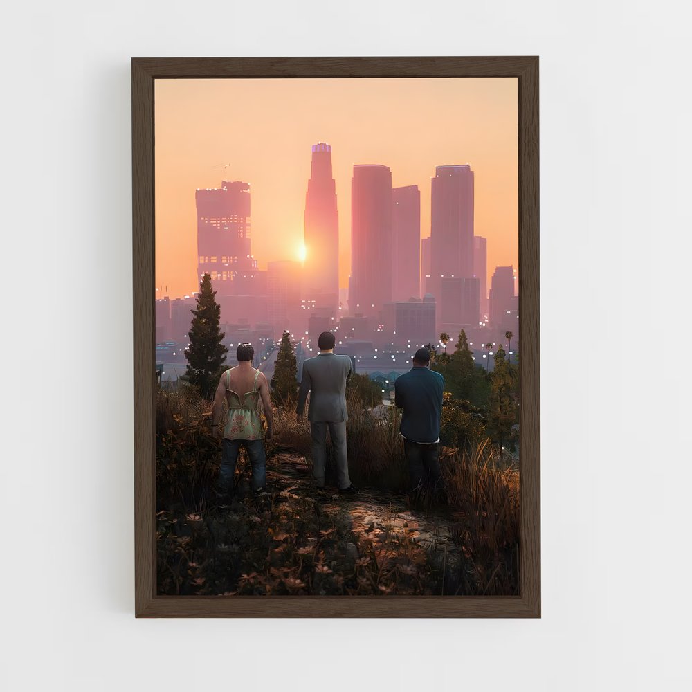 ap-gta v-9 cadre Bois foncé
