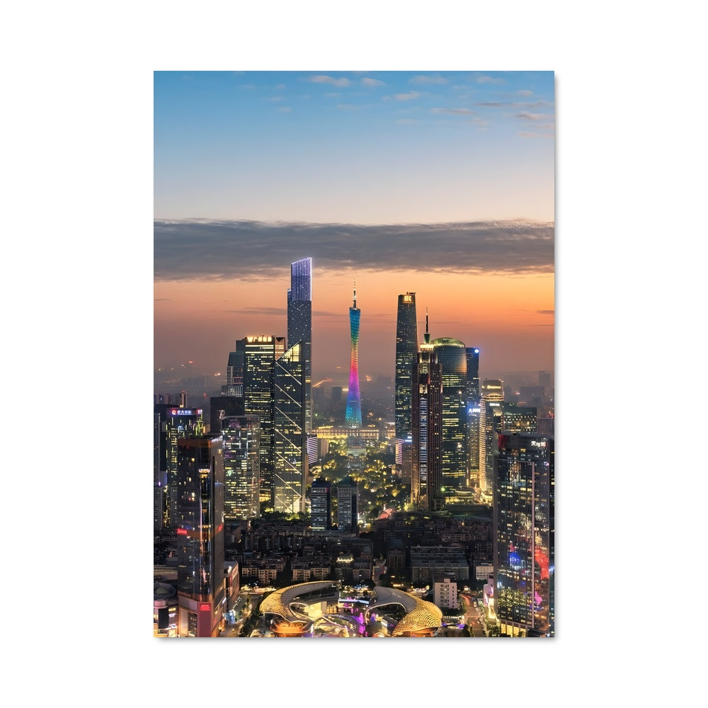 Poster Bangkok au Crépuscule