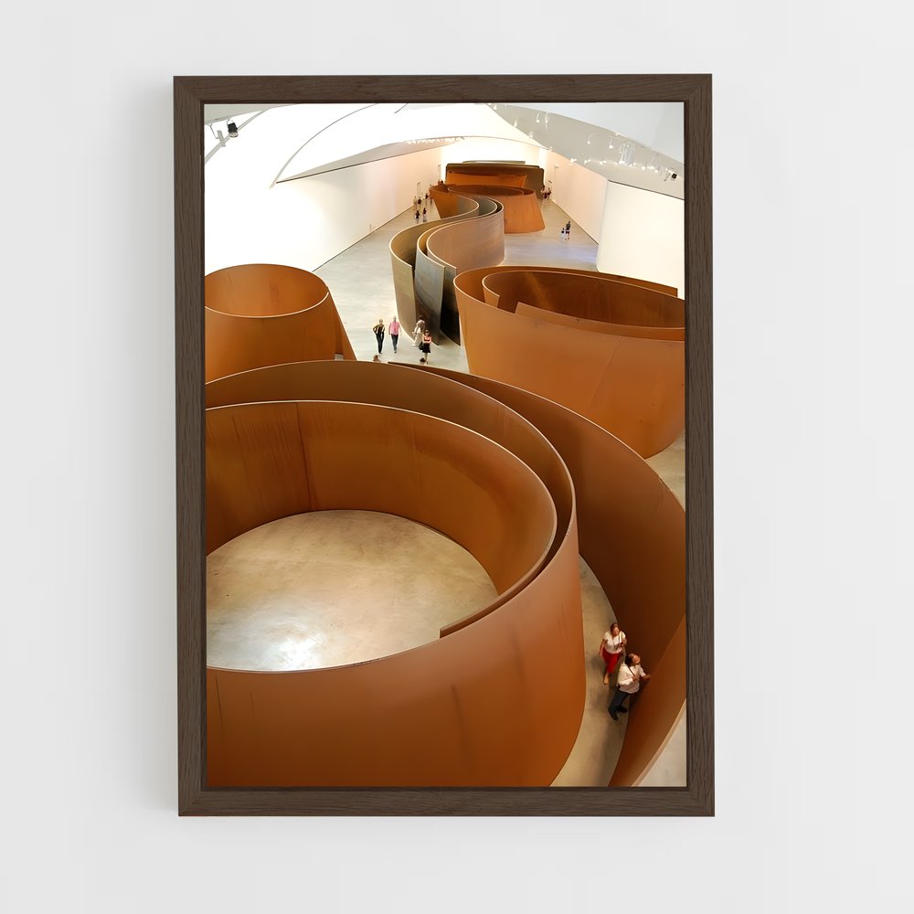 ap-guggenheim bilbao-1 cadre Bois foncé