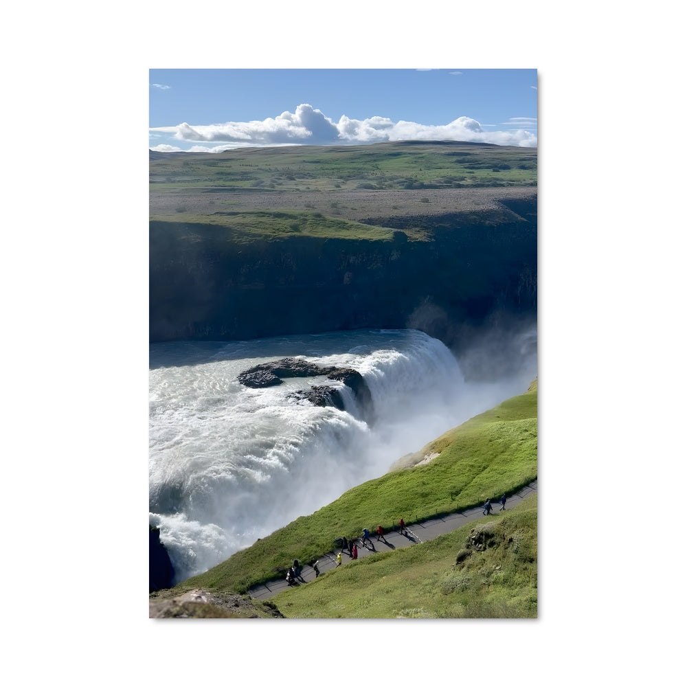 Poster Gullfoss waterfall 90804
