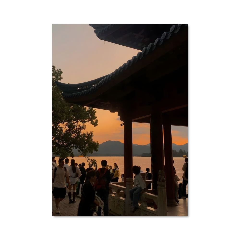 Poster Promenade à Hangzhou