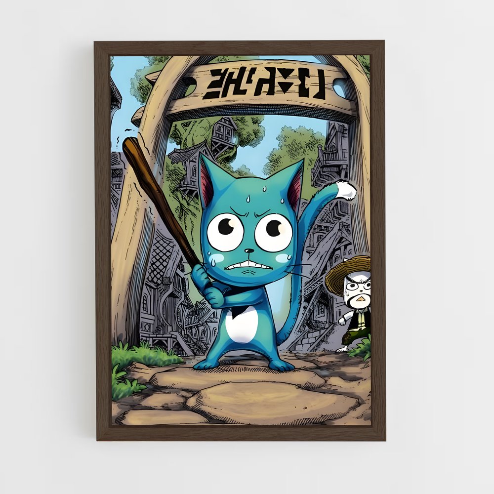 ap-happy fairy tail-5 cadre Bois foncé