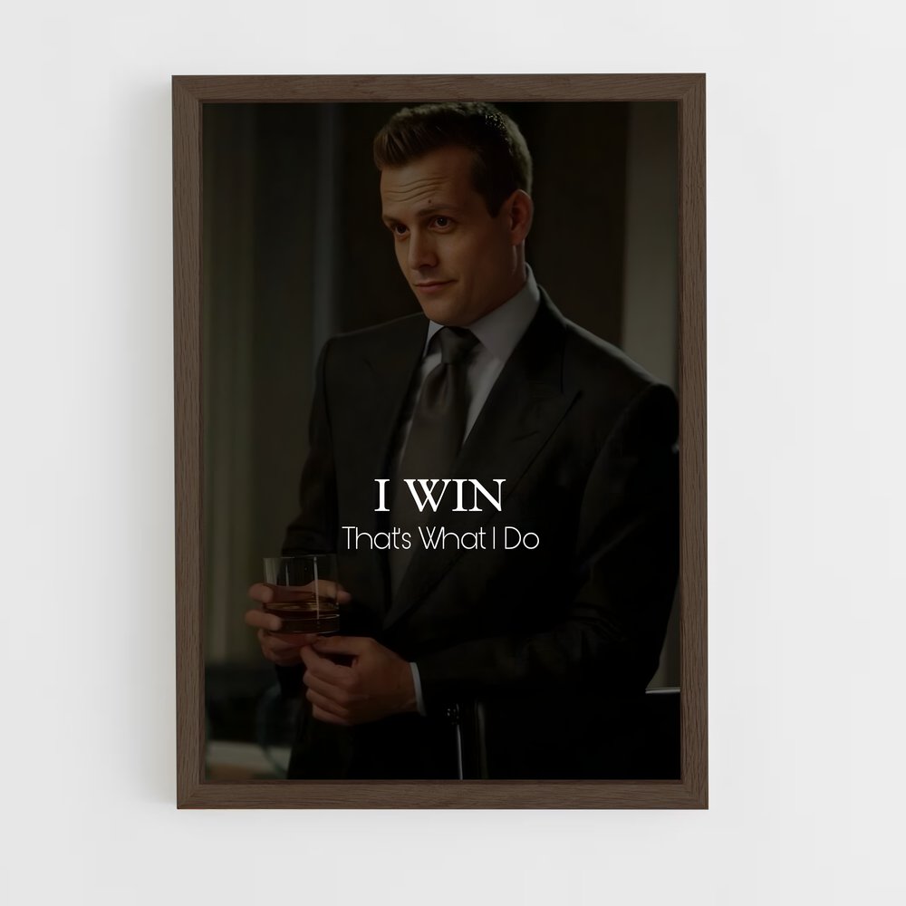 ap-harvey specter-10 cadre Bois foncé