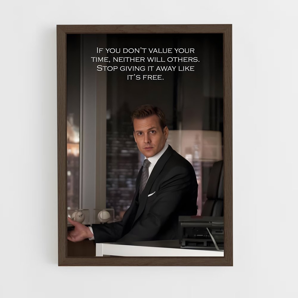 ap-harvey specter-8 cadre Bois foncé