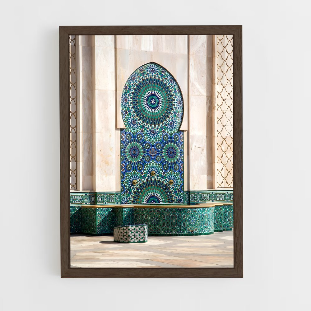 ap-hassan ii mosque casablanca-1 cadre Bois foncé