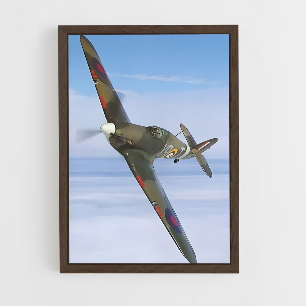 ap-hawker hurricane-1 cadre Bois foncé