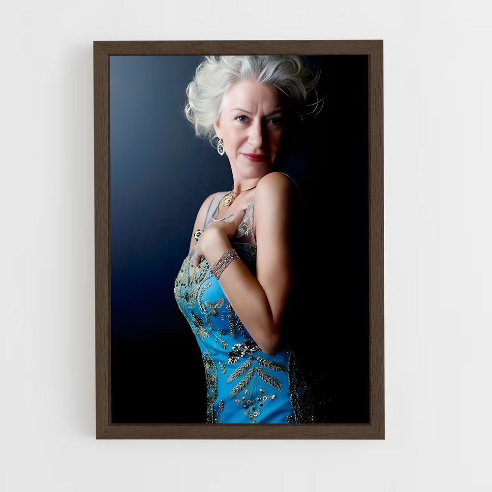 ap-helen mirren-5 cadre Bois foncé
