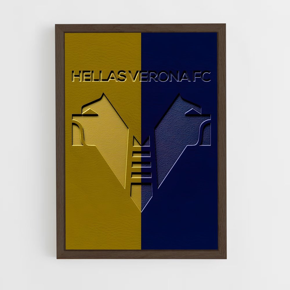 ap-hellas verona fc-5 cadre Bois foncé