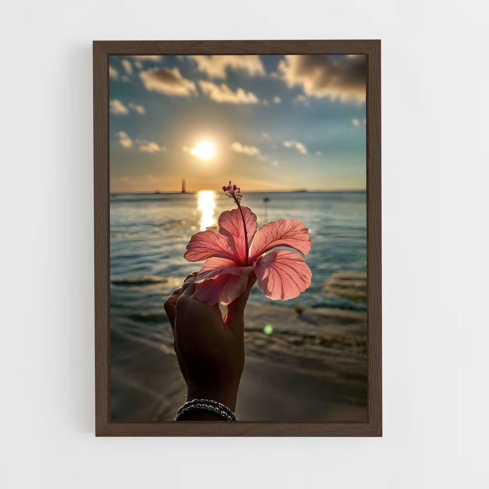 ap-hibiscus-16 cadre Bois foncé