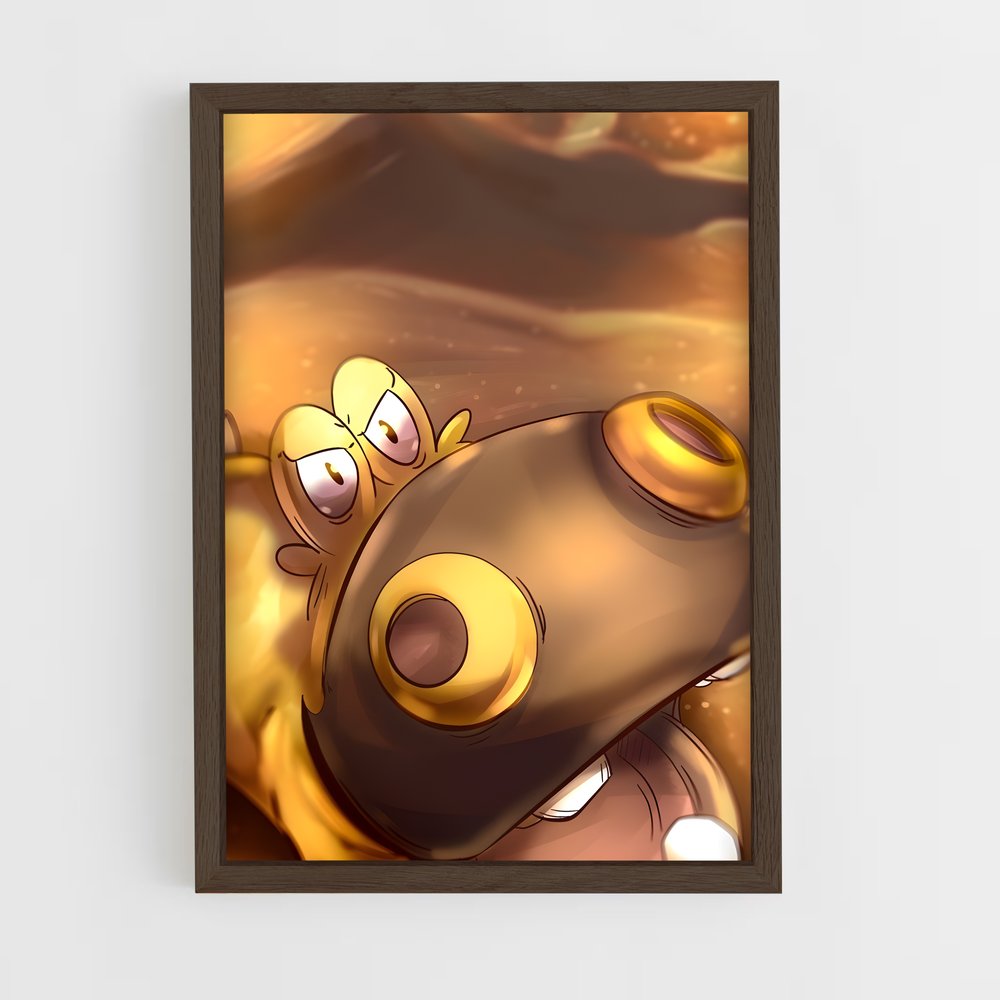 ap-hippopotas-1 cadre Bois foncé