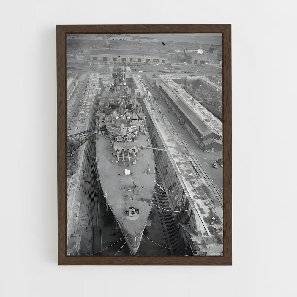 ap-hms king george v-5 cadre Bois foncé
