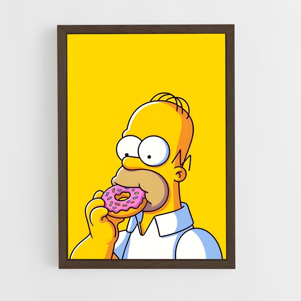 ap-homer simpson-1 cadre Bois foncé
