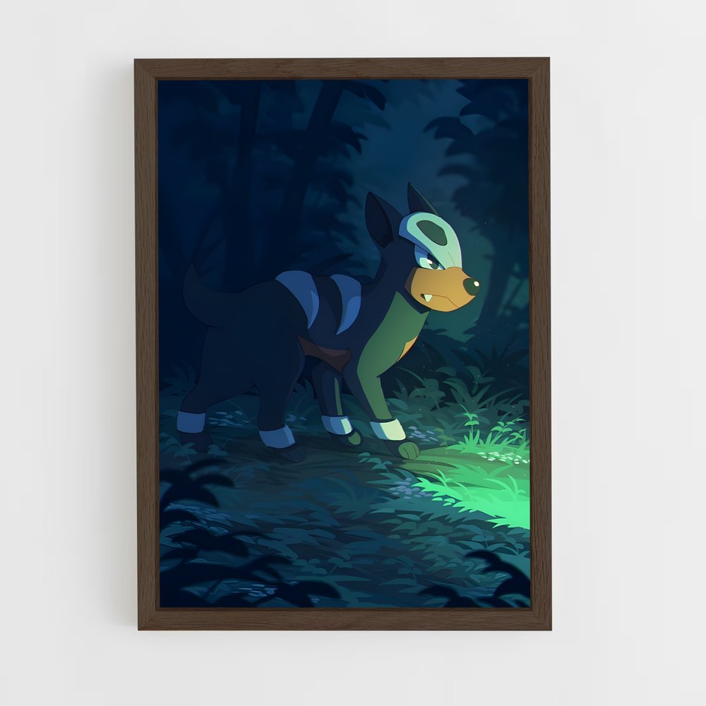 ap-houndour-2 cadre Bois foncé