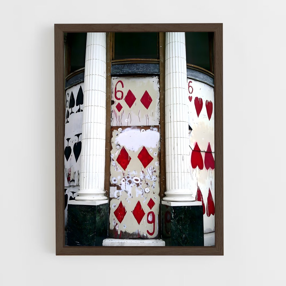 ap-house of cards-2 cadre Bois foncé