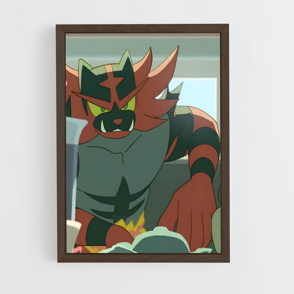 ap-incineroar-2 cadre Bois foncé