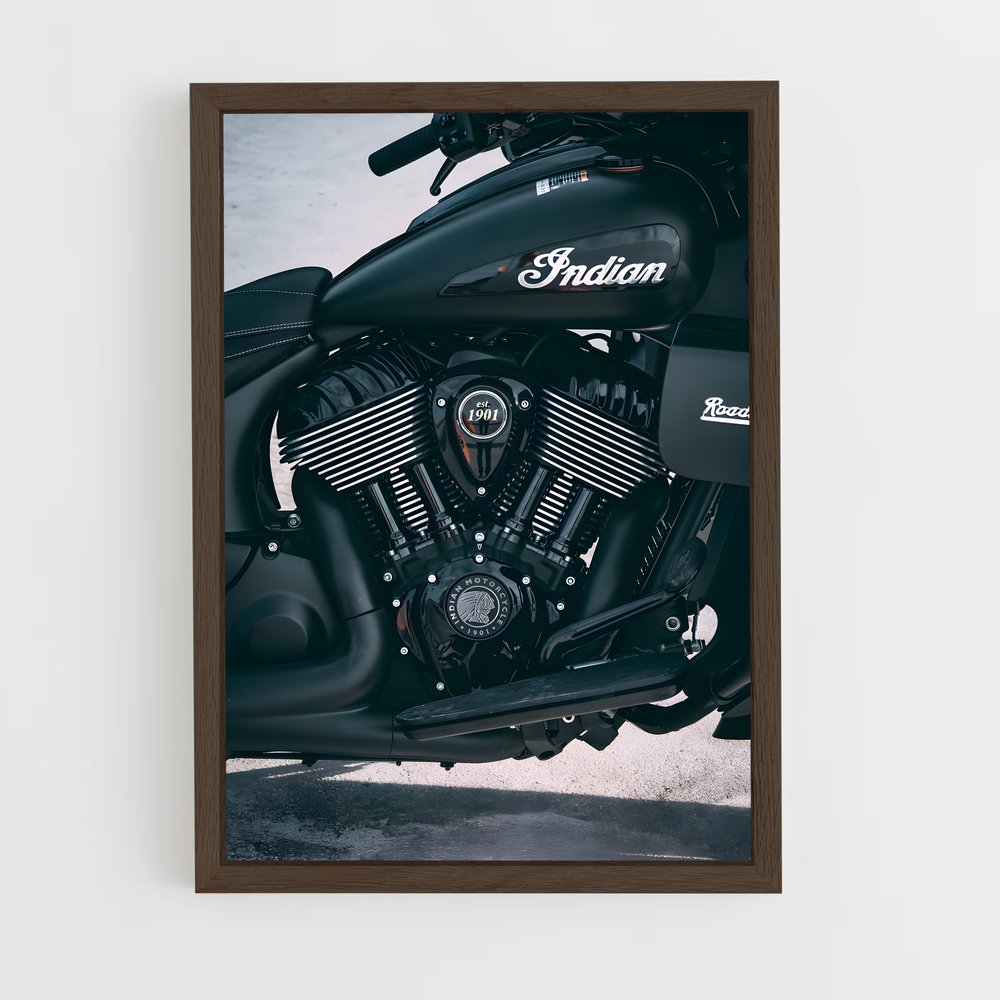 ap-indian motorcycle-1 cadre Bois foncé