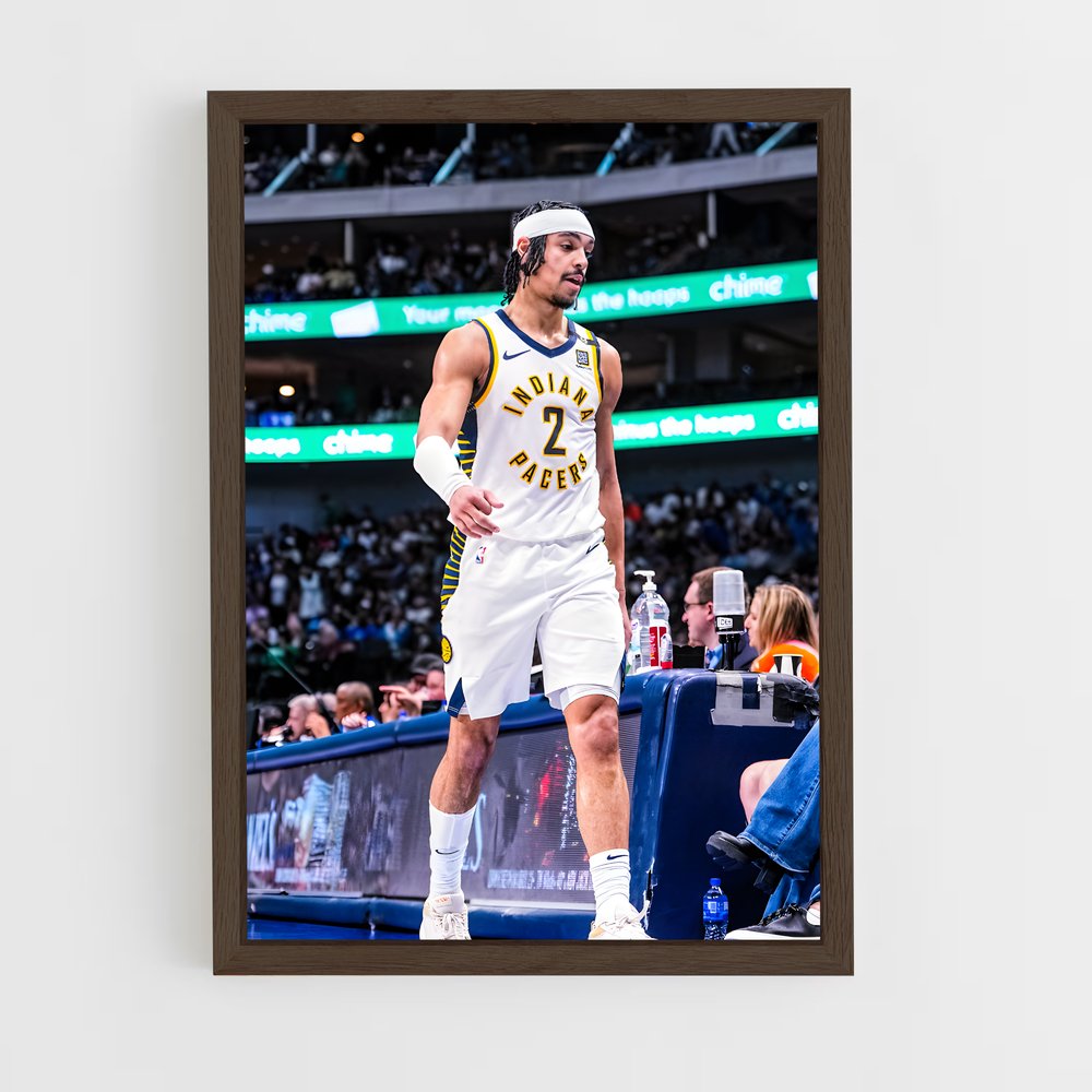 ap-indiana pacers-4 cadre Bois foncé