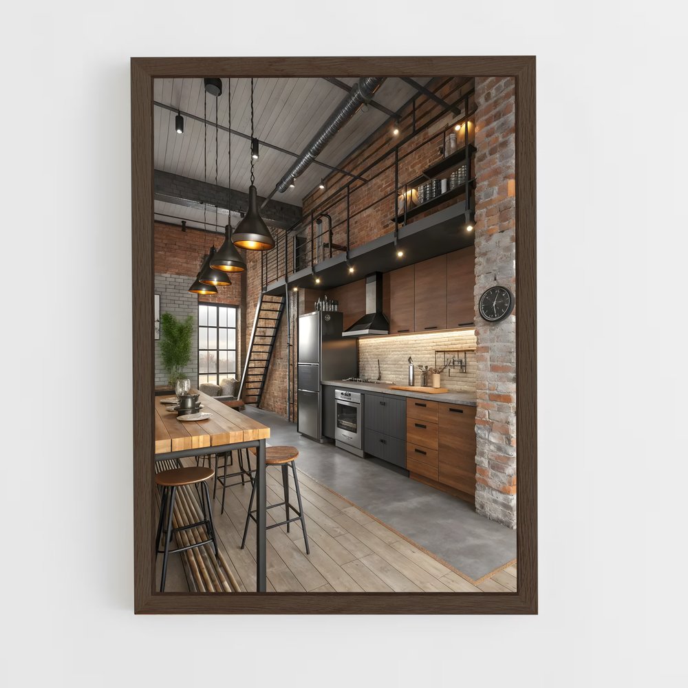 ap-industrial-21 cadre Bois foncé