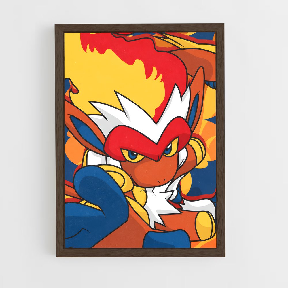ap-infernape-3 cadre Bois foncé
