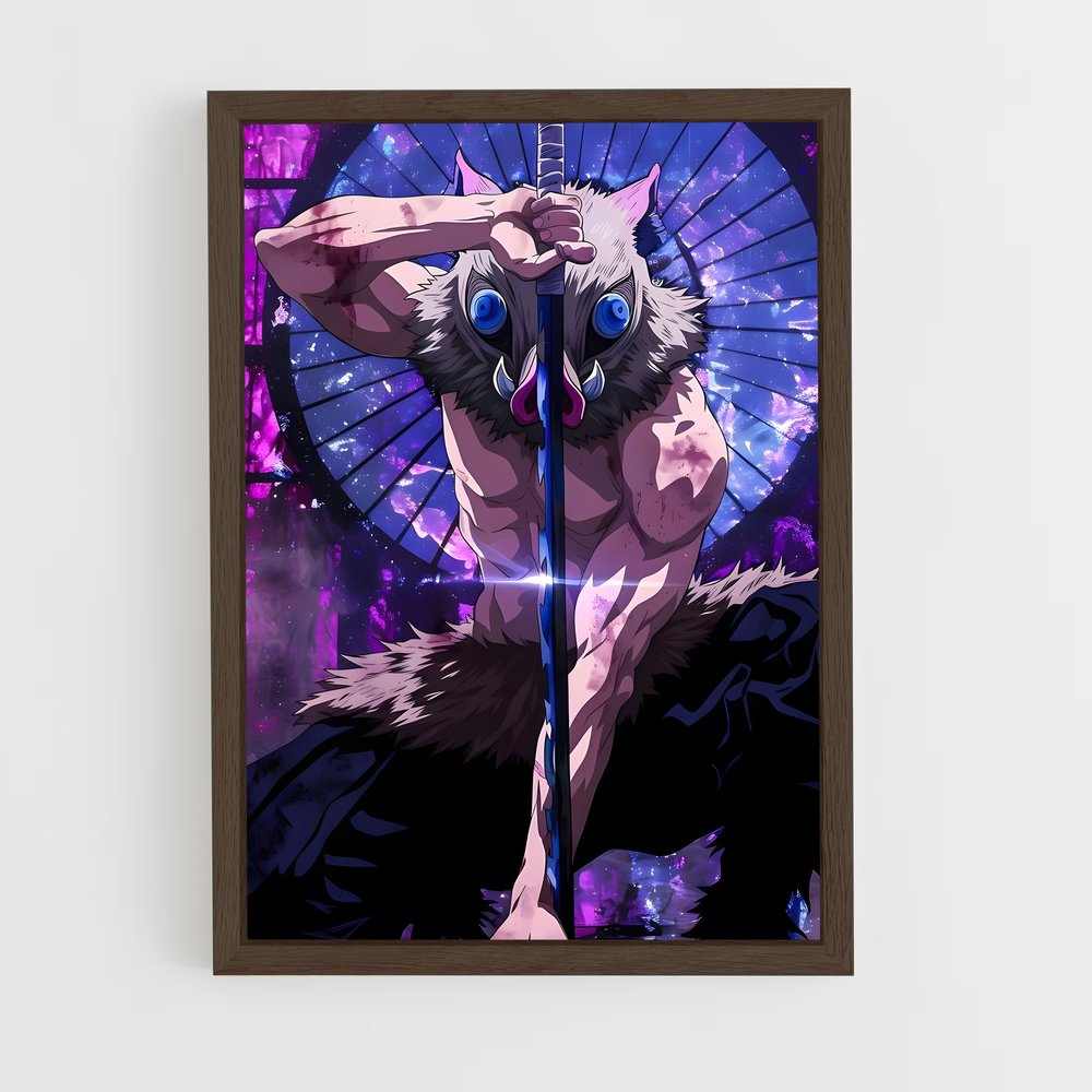 ap-inosuke hashibira-2 cadre Bois foncé