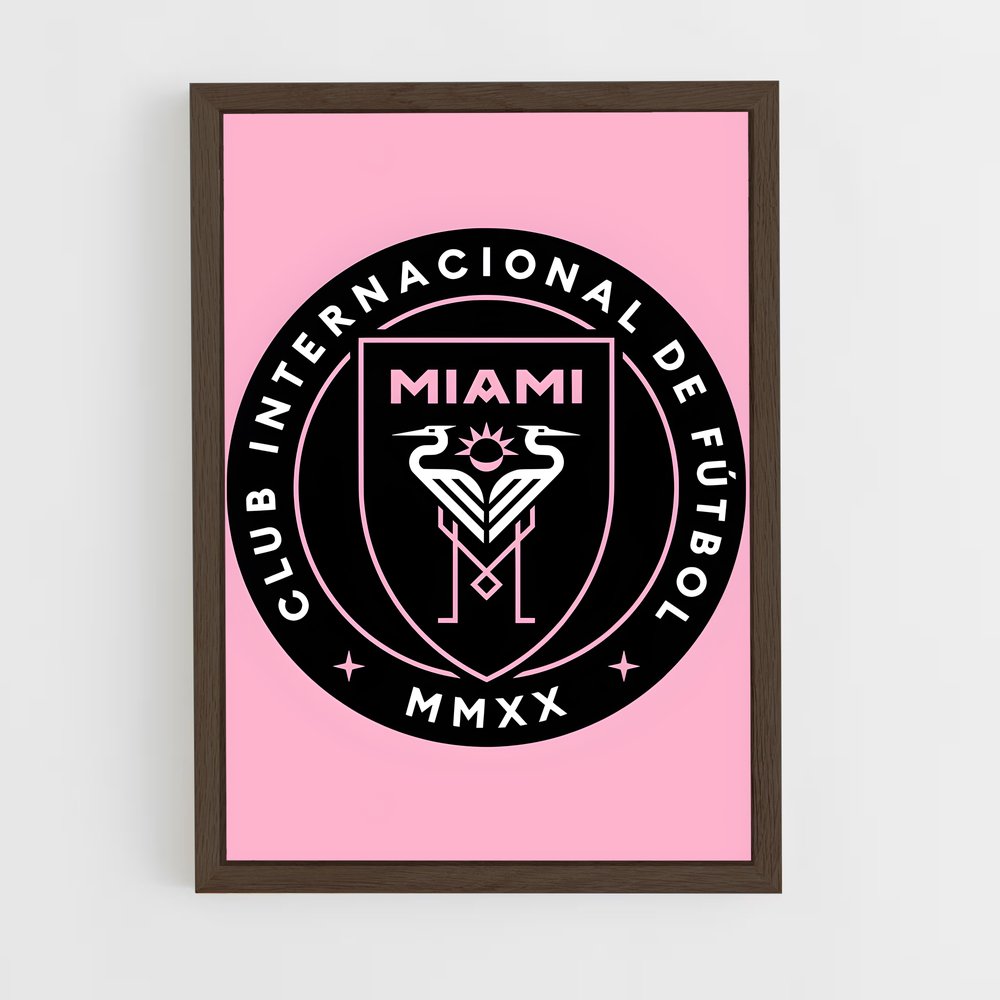 ap-inter miami cf-3 cadre Bois foncé