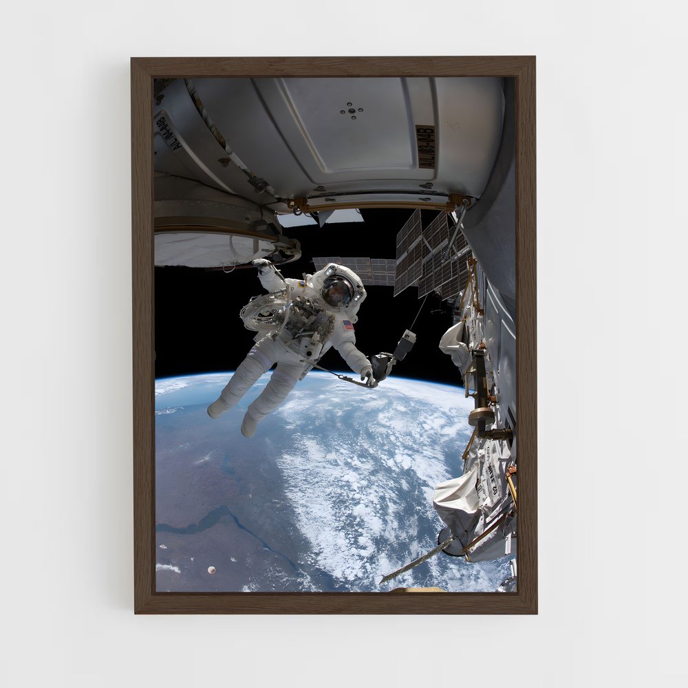 ap-international space station-7 cadre Bois foncé