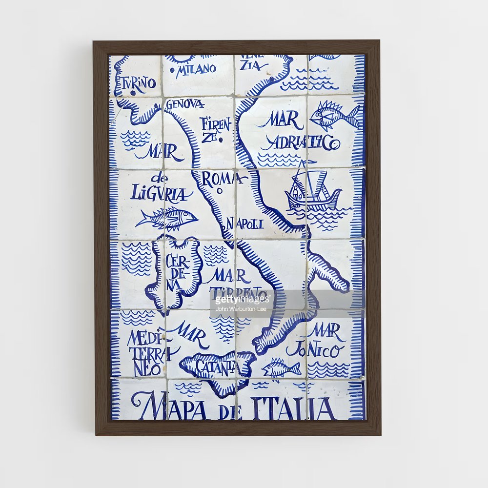 ap-italy-8 cadre Bois foncé
