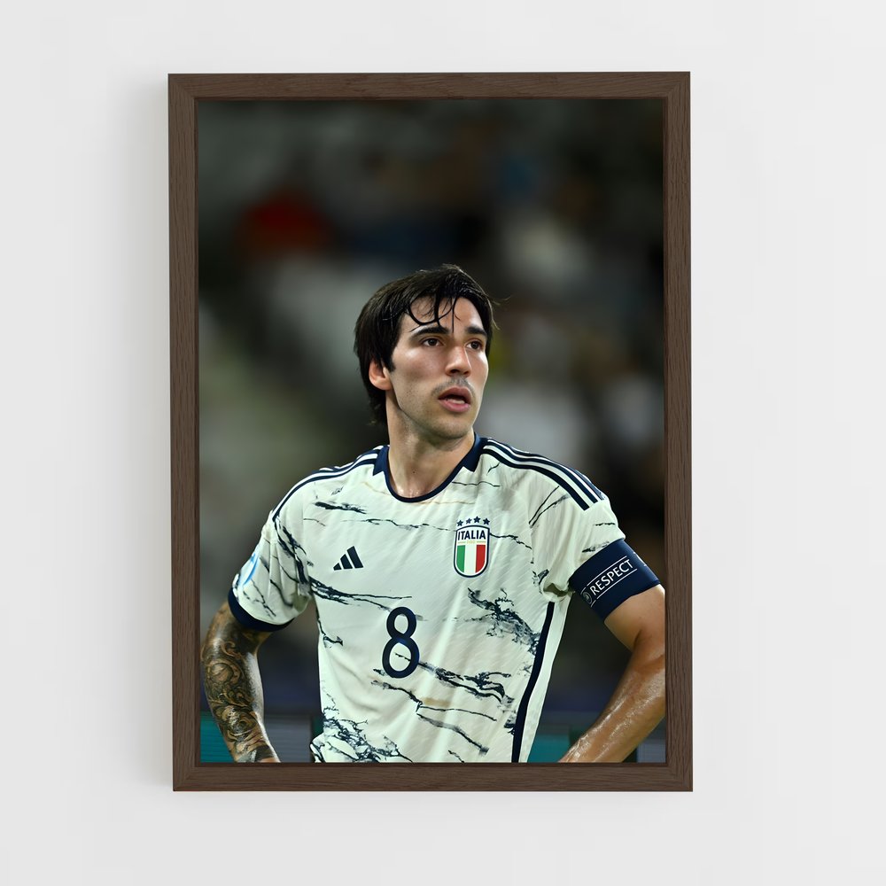 ap-italy national football team-1 cadre Bois foncé