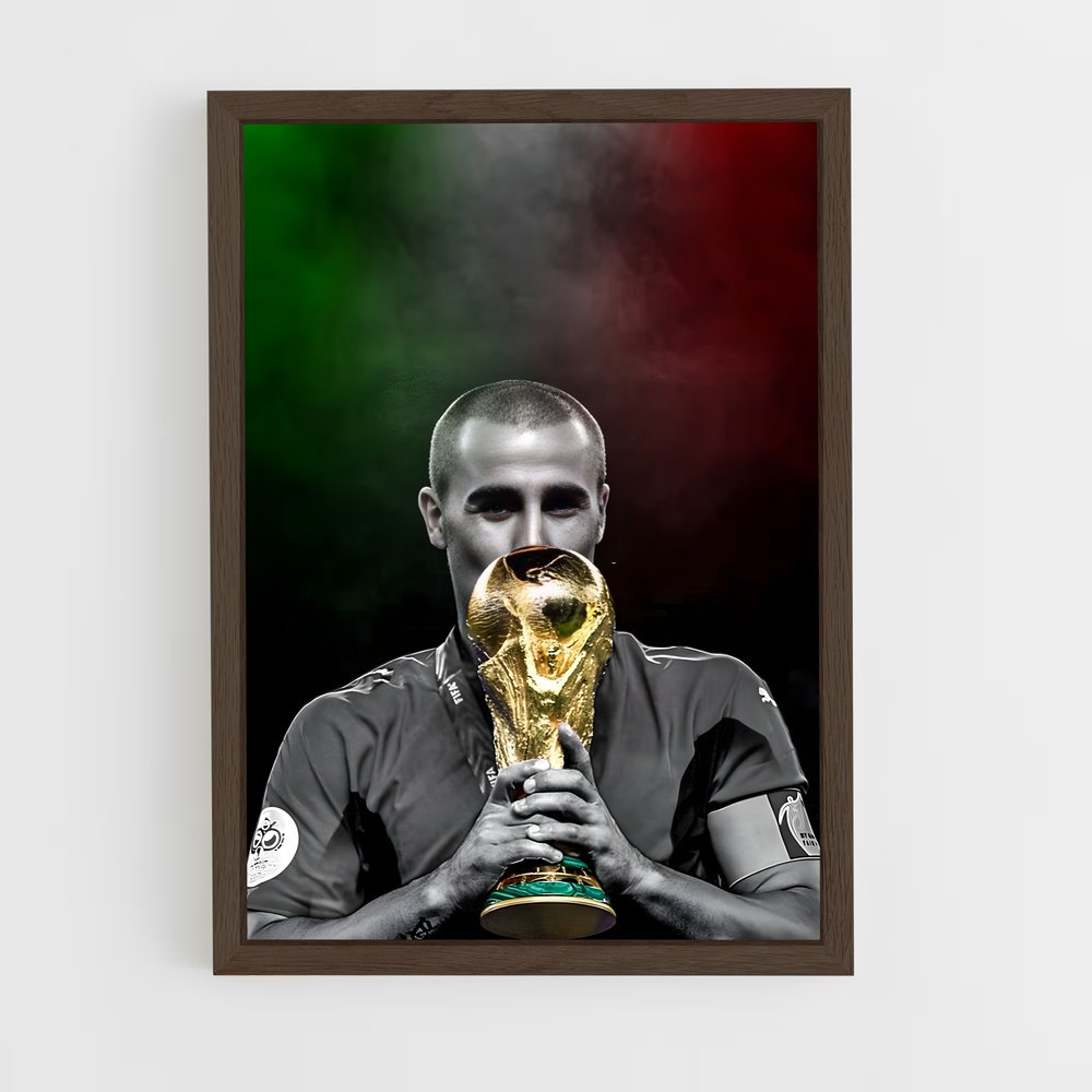 ap-italy national football team-5 cadre Bois foncé