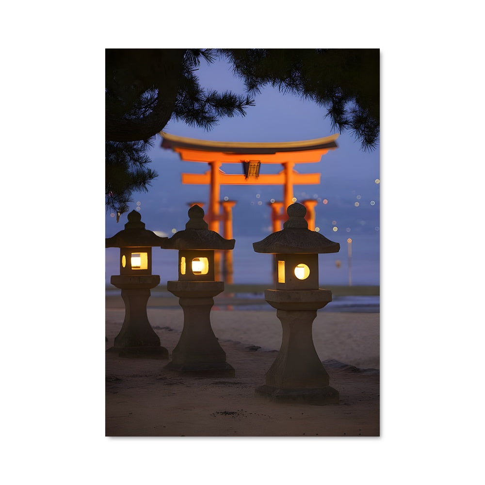 Poster Lanternes d'Itsukushima