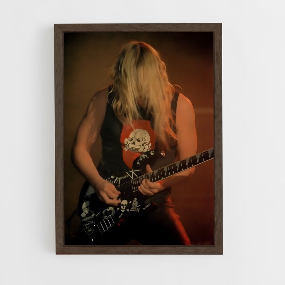 ap-jeff hanneman-2 cadre Bois foncé