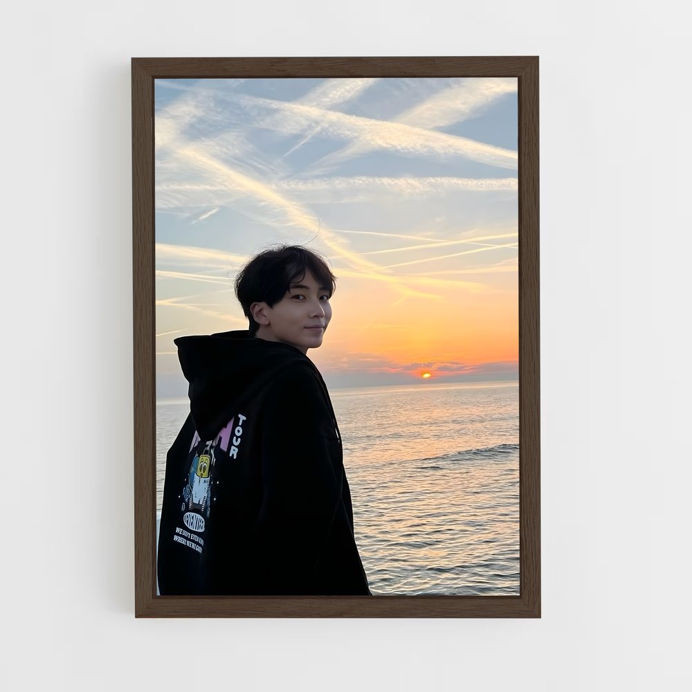 ap-jeonghan-1 cadre Bois foncé