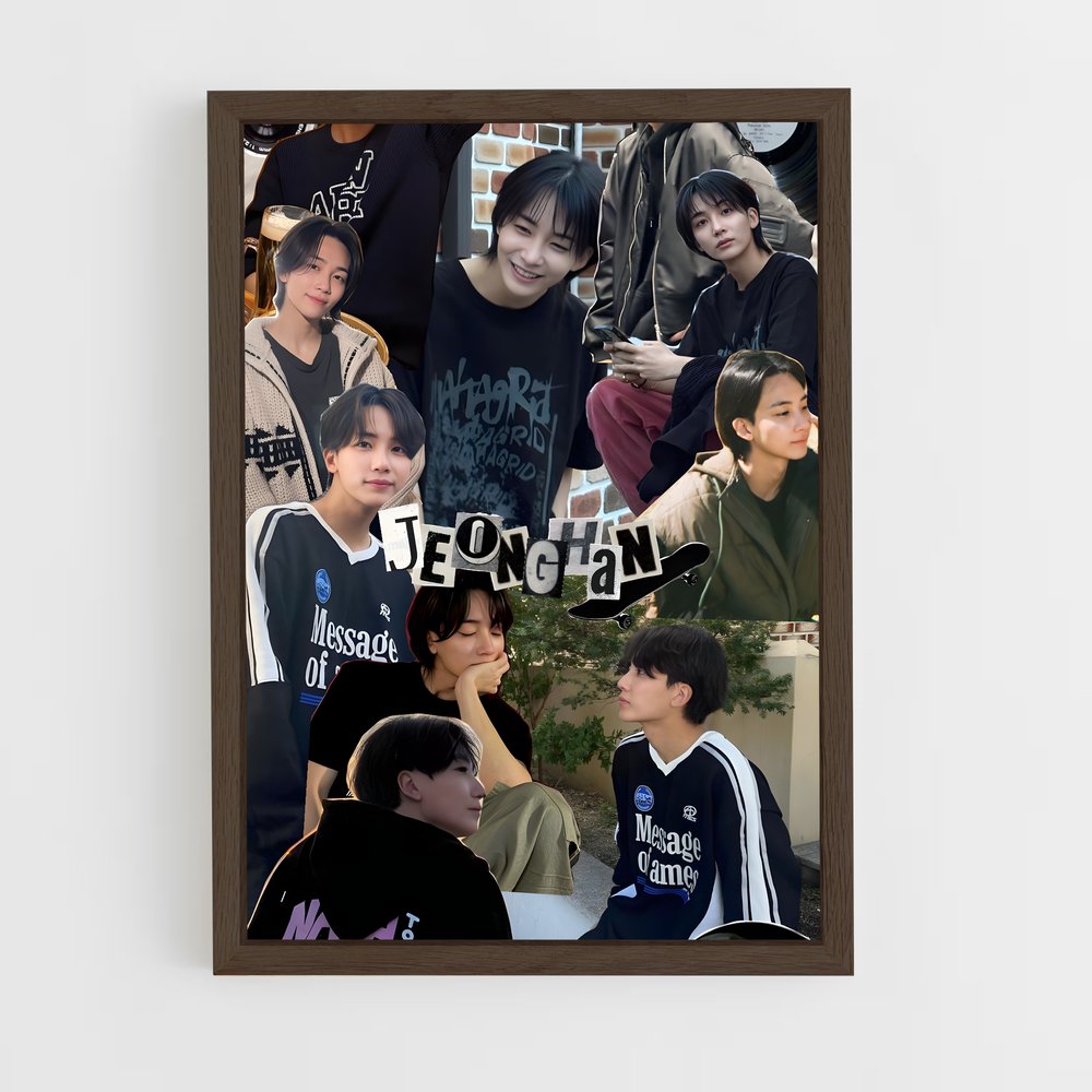 ap-jeonghan-9 cadre Bois foncé