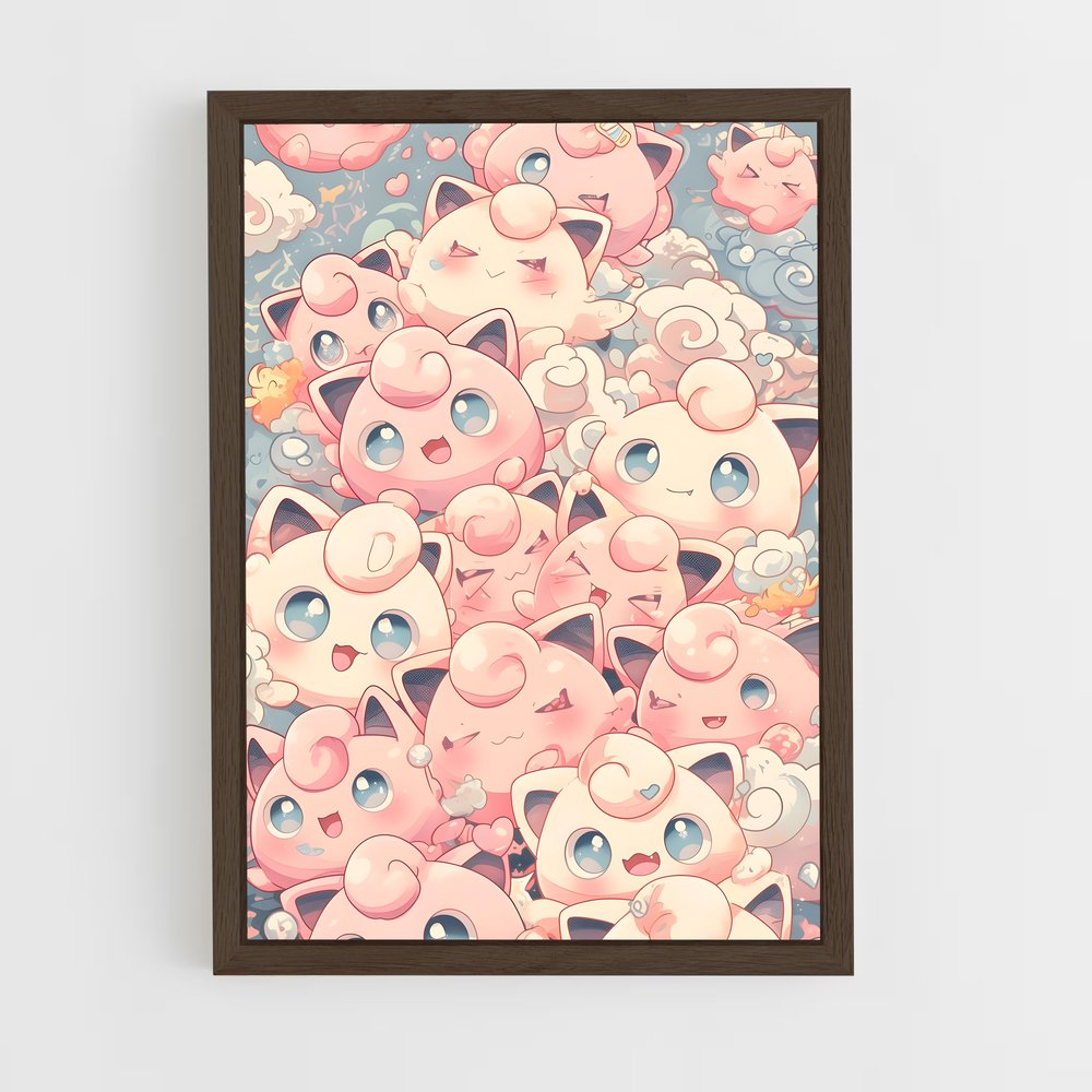 ap-jigglypuff-3 cadre Bois foncé
