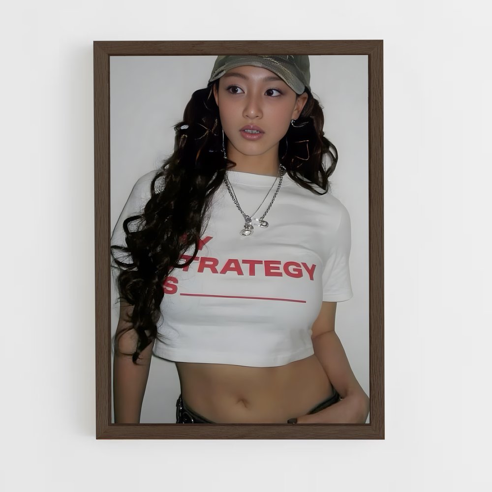 ap-jihyo-1 cadre Bois foncé