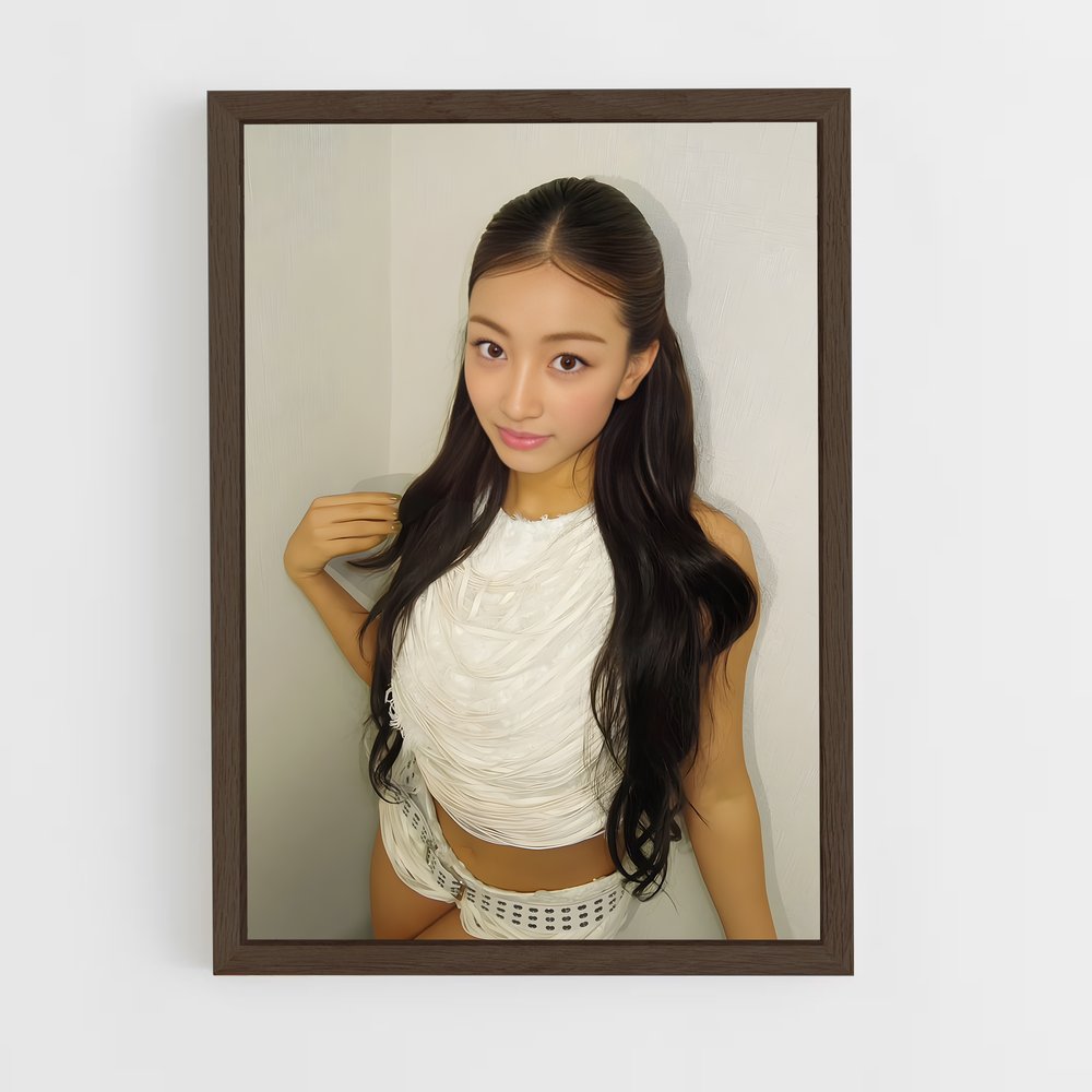 ap-jihyo-3 cadre Bois foncé