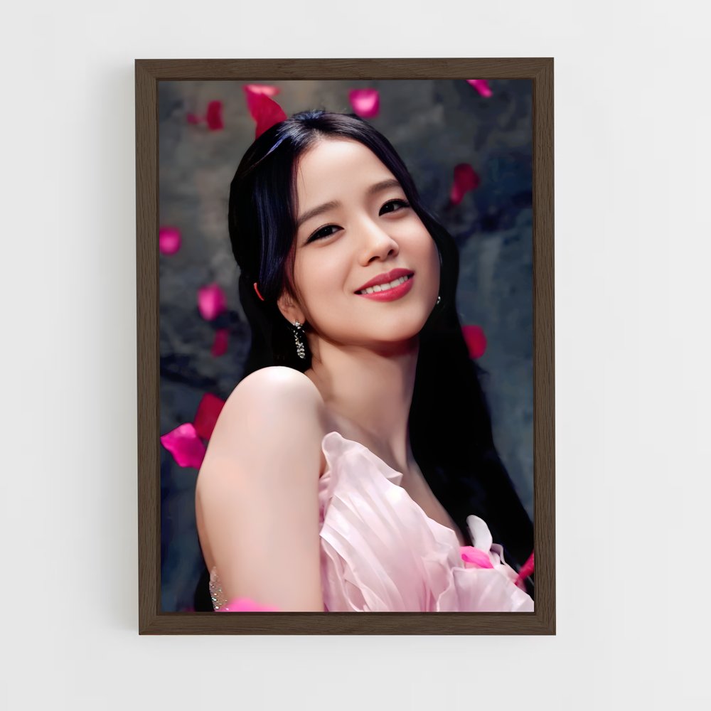 ap-jisoo-4 cadre Bois foncé