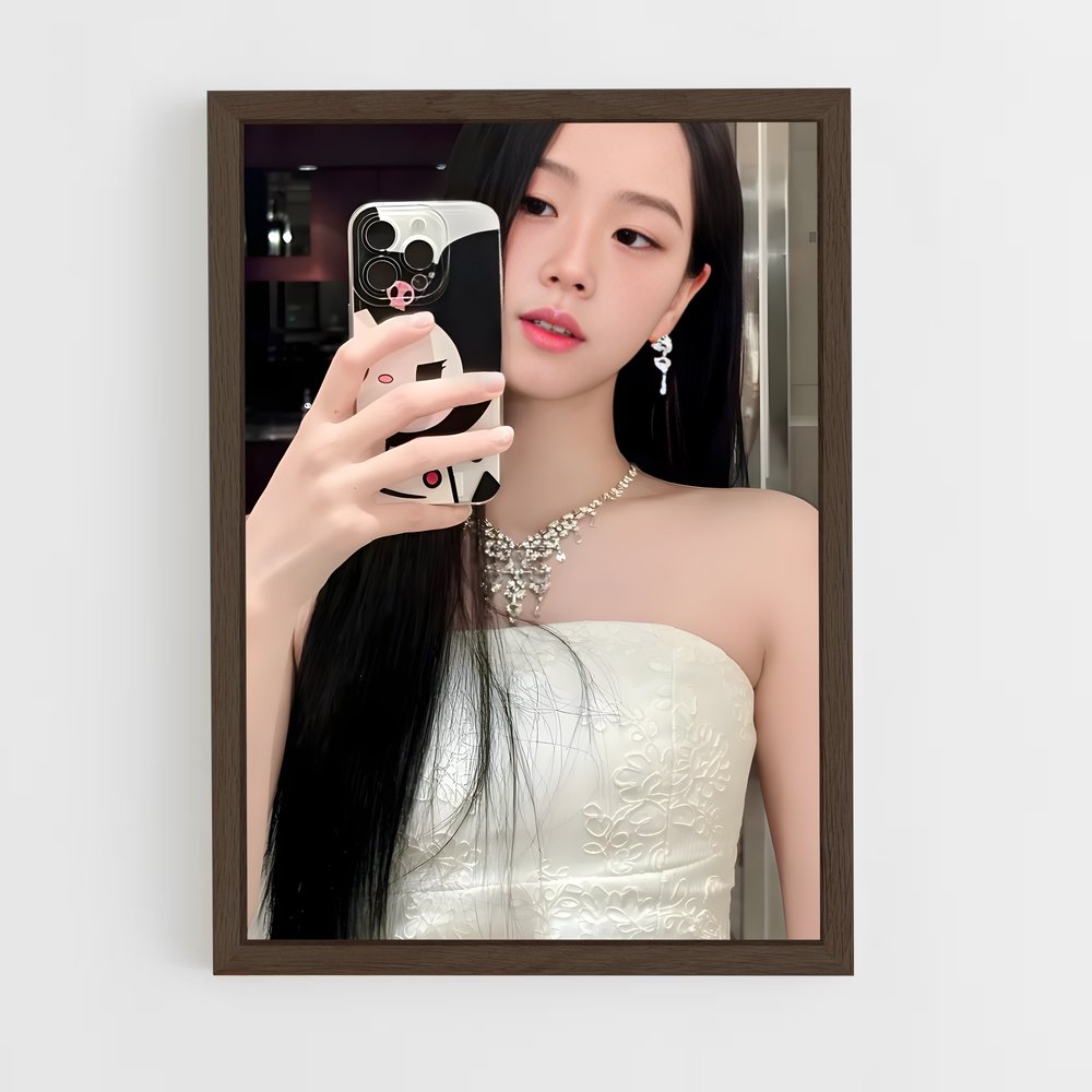 ap-jisoo-6 cadre Bois foncé