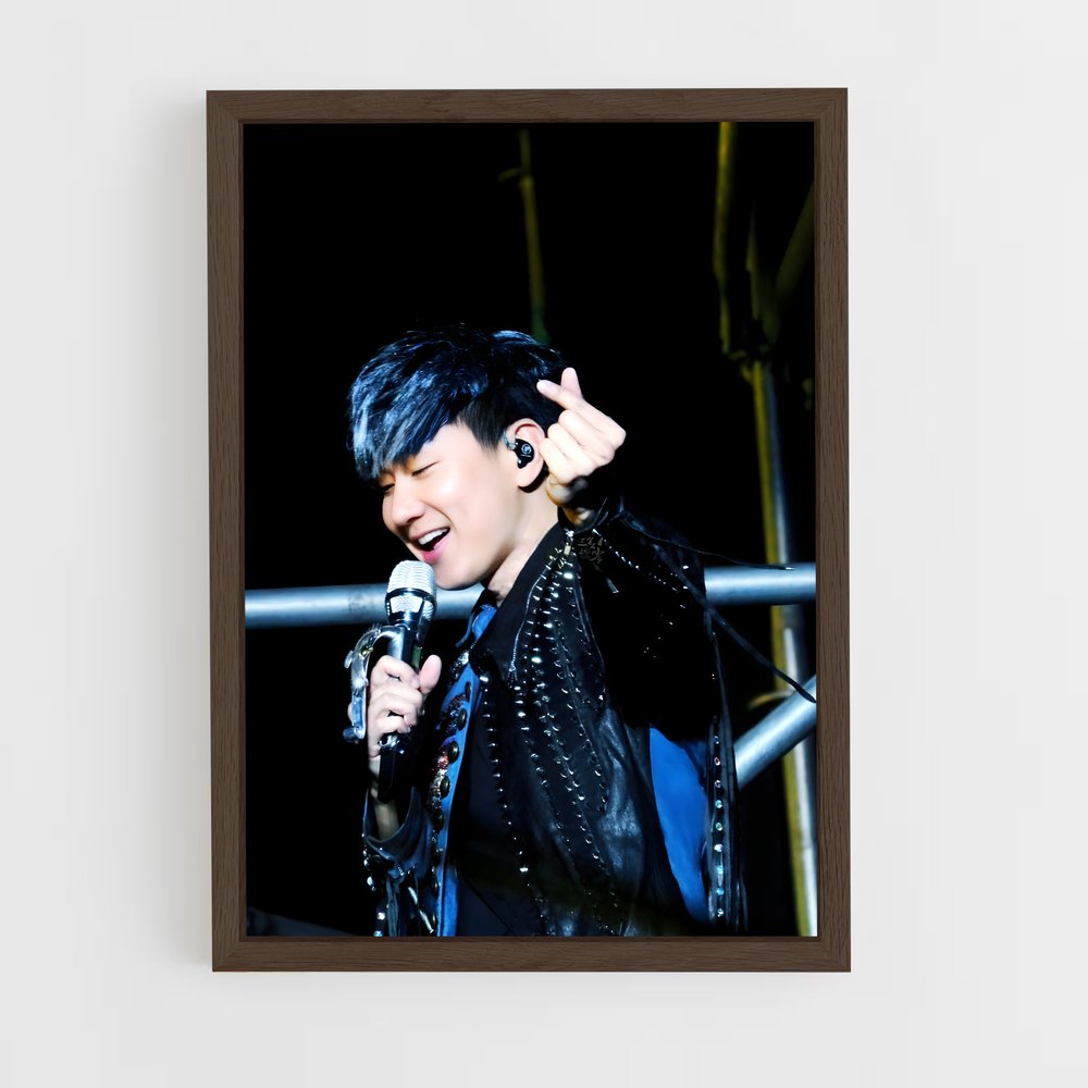 ap-jj lin-12 cadre Bois foncé