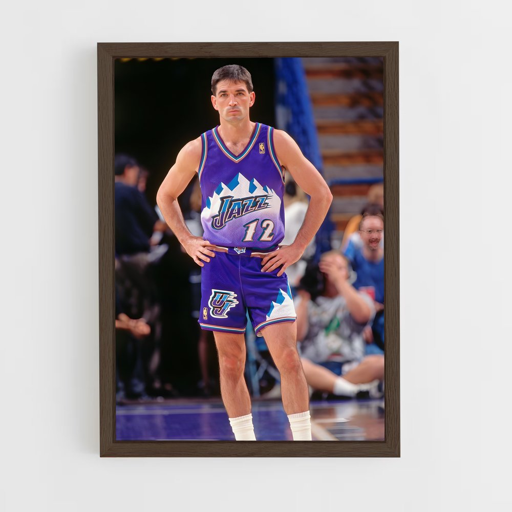 ap-john stockton-1 cadre Bois foncé
