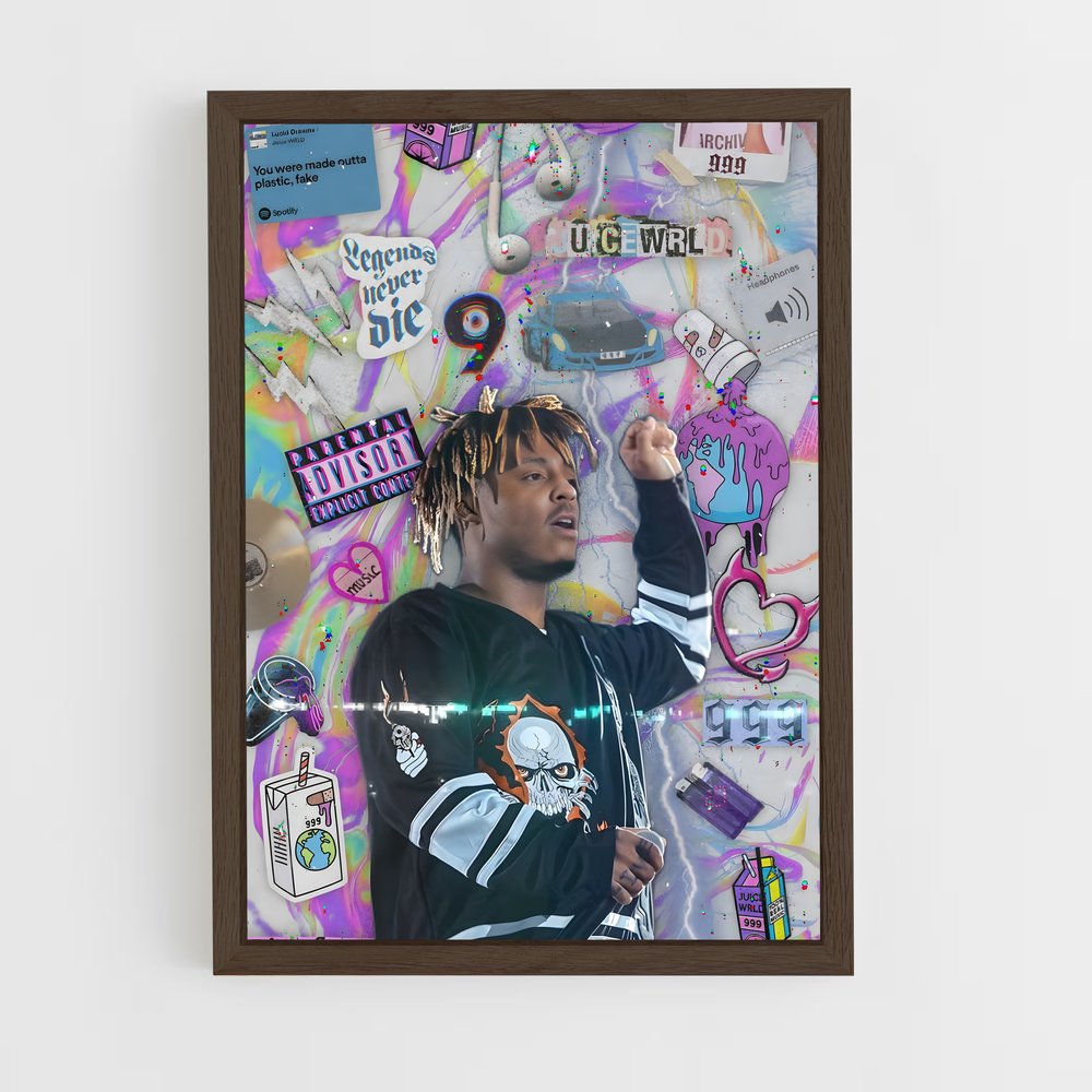 ap-juice wrld-1 cadre Bois foncé