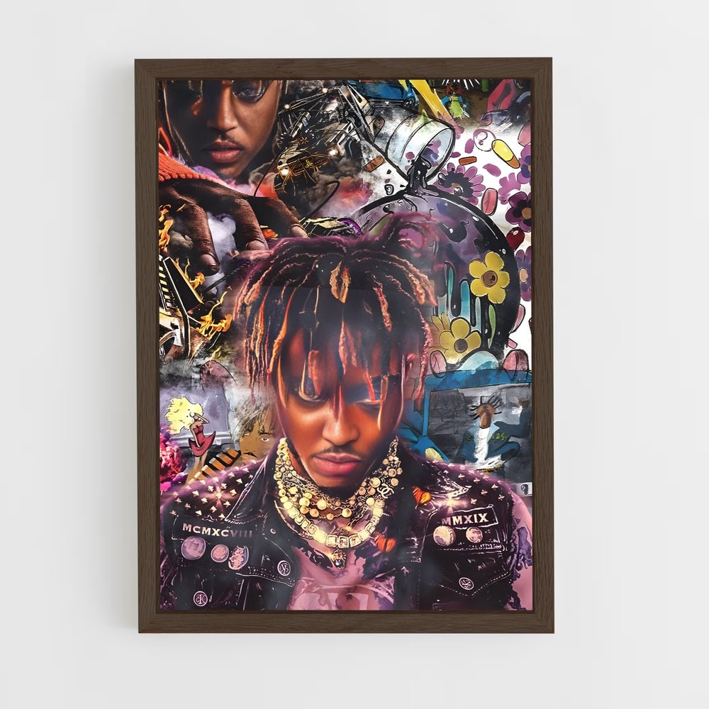 ap-juice wrld-2 cadre Bois foncé